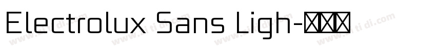 Electrolux Sans Ligh字体转换